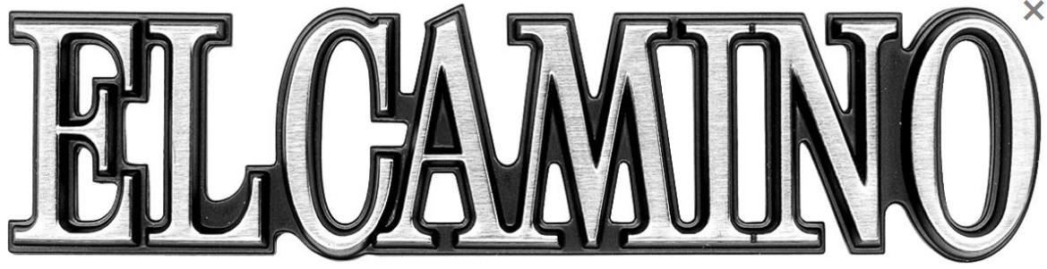 1978-1987 Chevrolet El Camino Quarter Panel EMBLEM with Adhesive